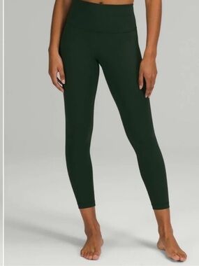 Lululemon Wunder Under High-Rise Tight 25" *Luxtreme Rainforest Green